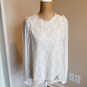 River Island | Ruffle Lace Blouse